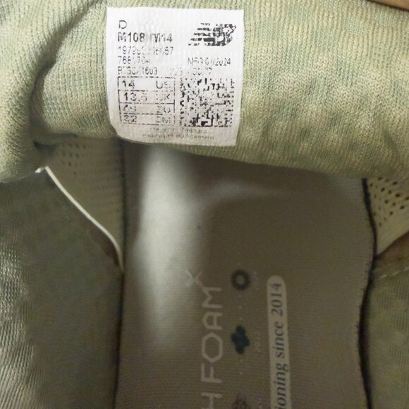 New Balance Fresh Foam X 1080 v14 Size 14 Running Shoes Pale Moss / New Spruce - Picture 6 of 11